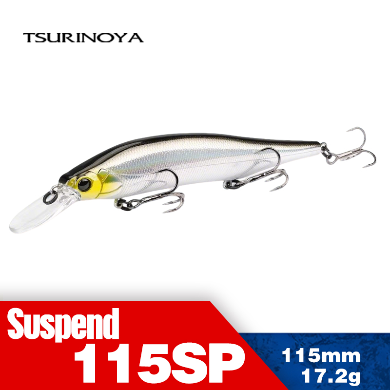 Fishing Lure Jerkbait - TSURINOYA 115mm 17,2g suspensión Minnow señuelo