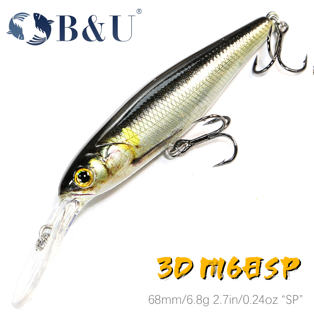 Fishing Lure Jerkbait - B & U 68mm impresión 3D