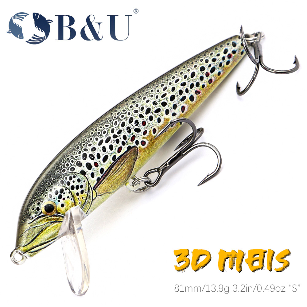 Fishing Lure Jerkbait - B & U-señuelo de pesca Wobbling,