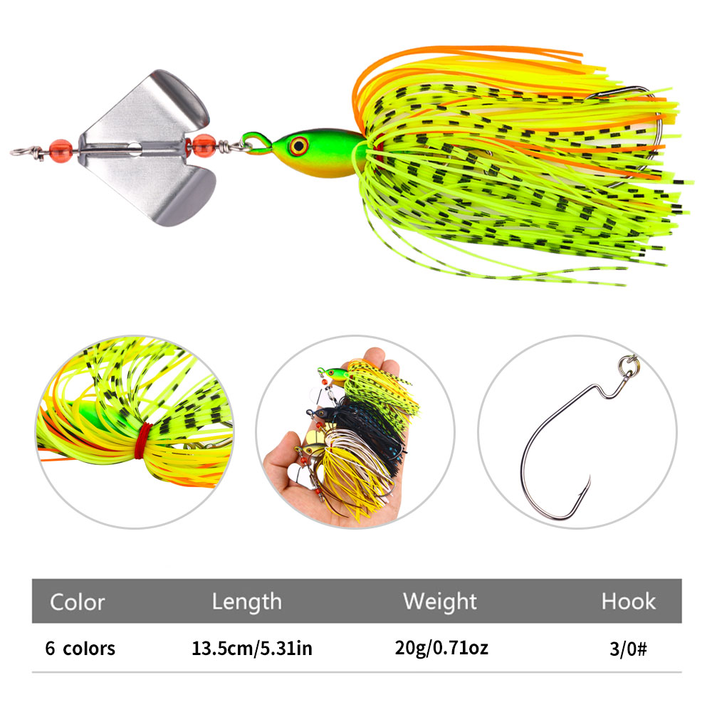 1 pieza de señuelo de pesca de - Fishing Lure Buzzbait reseña y precio