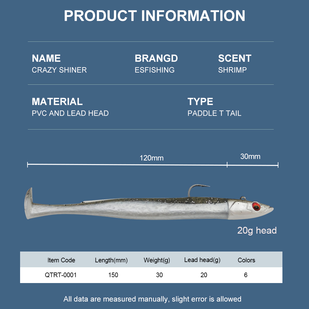 ESFISHING Señuelos de Pesca Su - Fishing Lure Soft Plastic reseña y precio