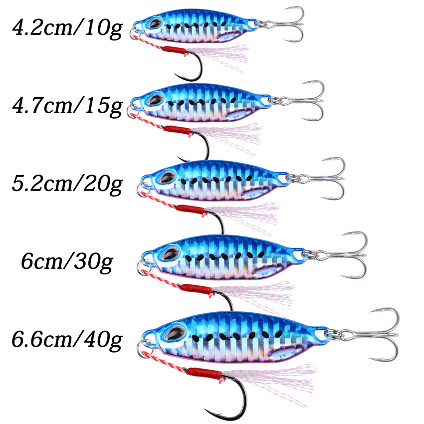 Señuelo de Pesca Jigs 10g, 15g - Fishing Lure Spoon reseña y precio