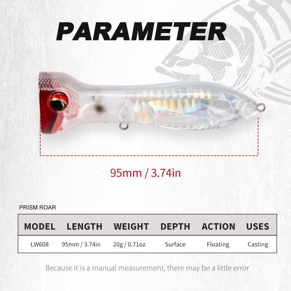 Señuelo de Pesca Flotante Hunt - Fishing Lure Popper reseña y precio
